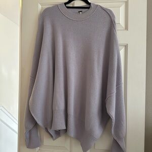 Free People Soft Knit Sweater in Light Purple